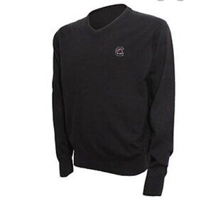 Vesi South Carolina Gamecocks Sweater Men’s Black V Neck Cotton blend size L USC